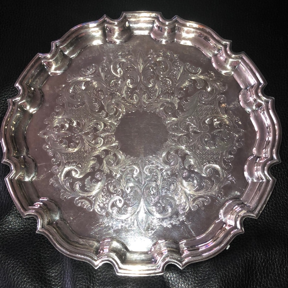 Vintage Primrose Plate Silverplate EP 10.5" Round